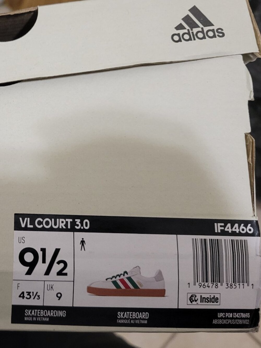 Adidas VL Court 3.0 Mens 9.5US